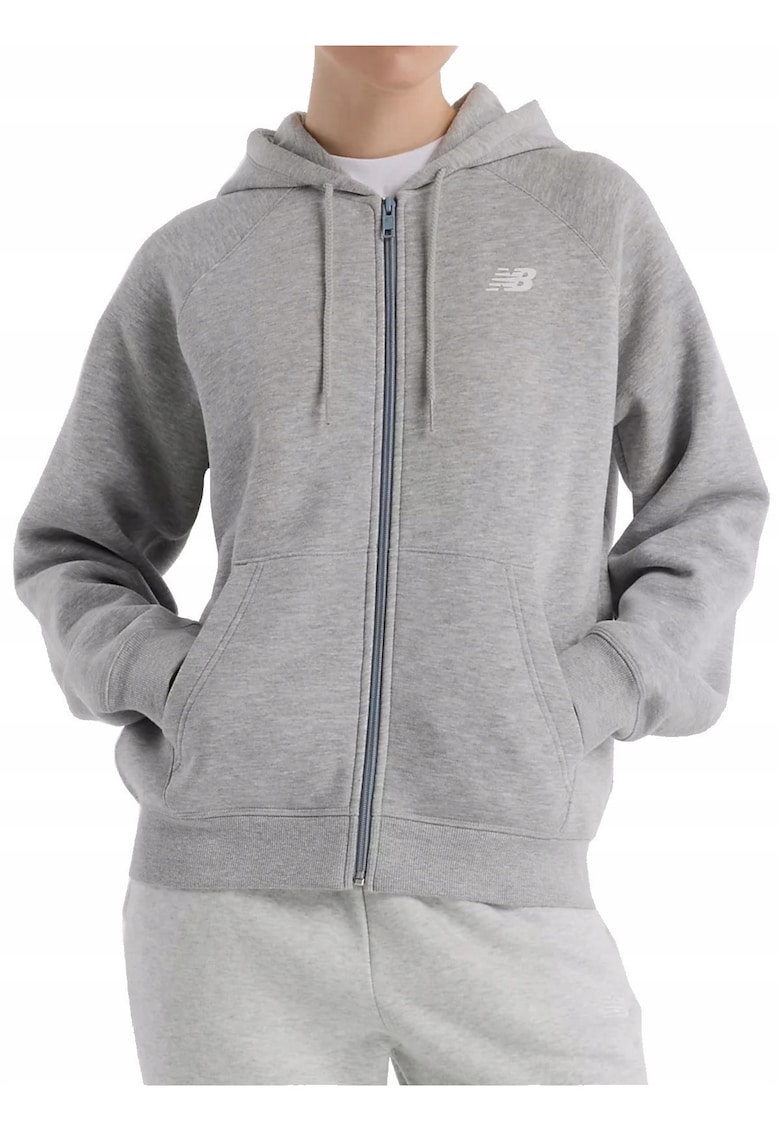Hanorac cu maneci raglan si fermoar -