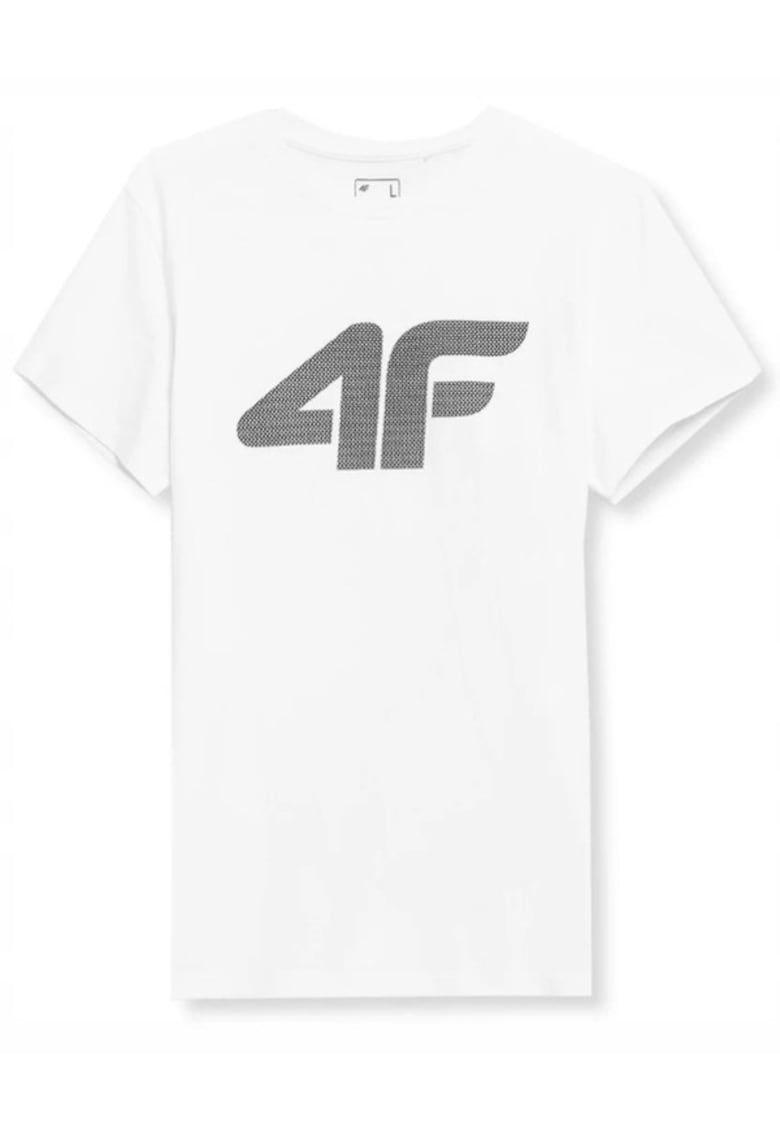 4f Tricou cu logo din bumbac -