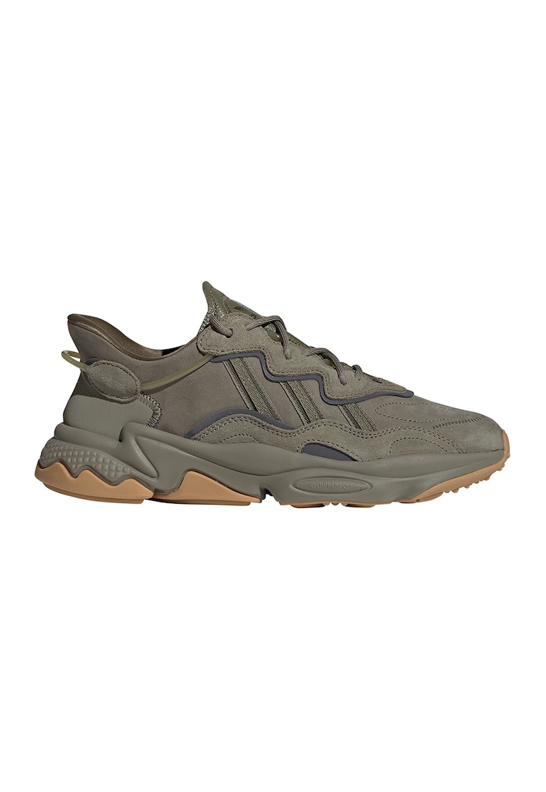 Pantofi sport cu insertii din piele intoarsa Ozweego - Gri carbune/Kaki