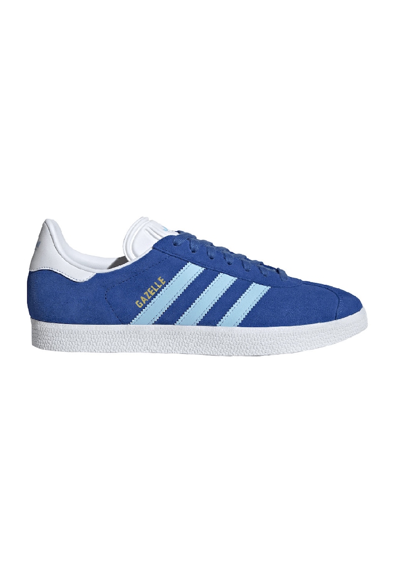 Pantofi sport Gazelle din piele intoarsa - Alb/Albastru royal