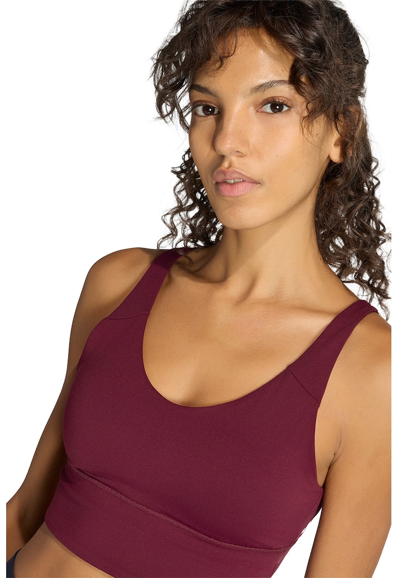 Bustiera cu logo pentru antrenament Blufus - Visiniu