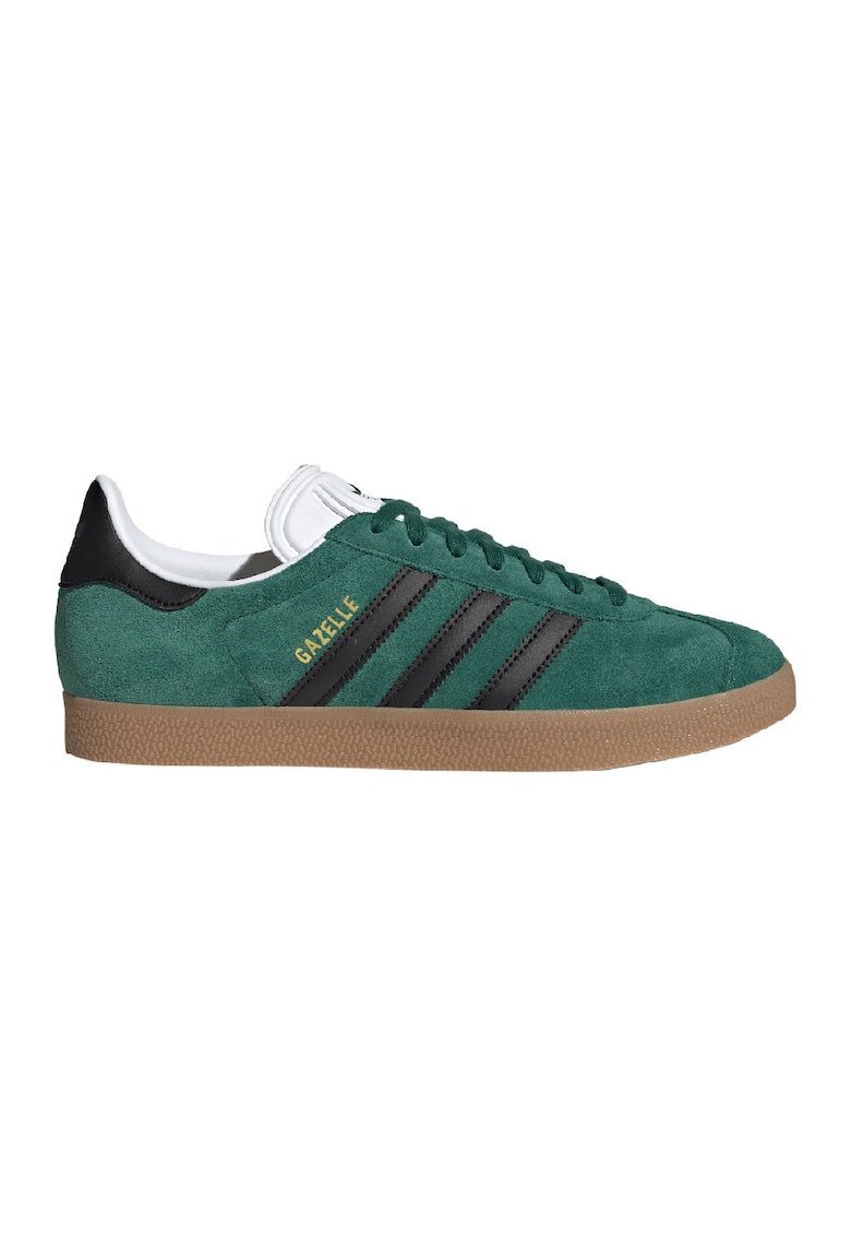 Pantofi sport Gazelle din piele intoarsa - Negru/Verde inchis