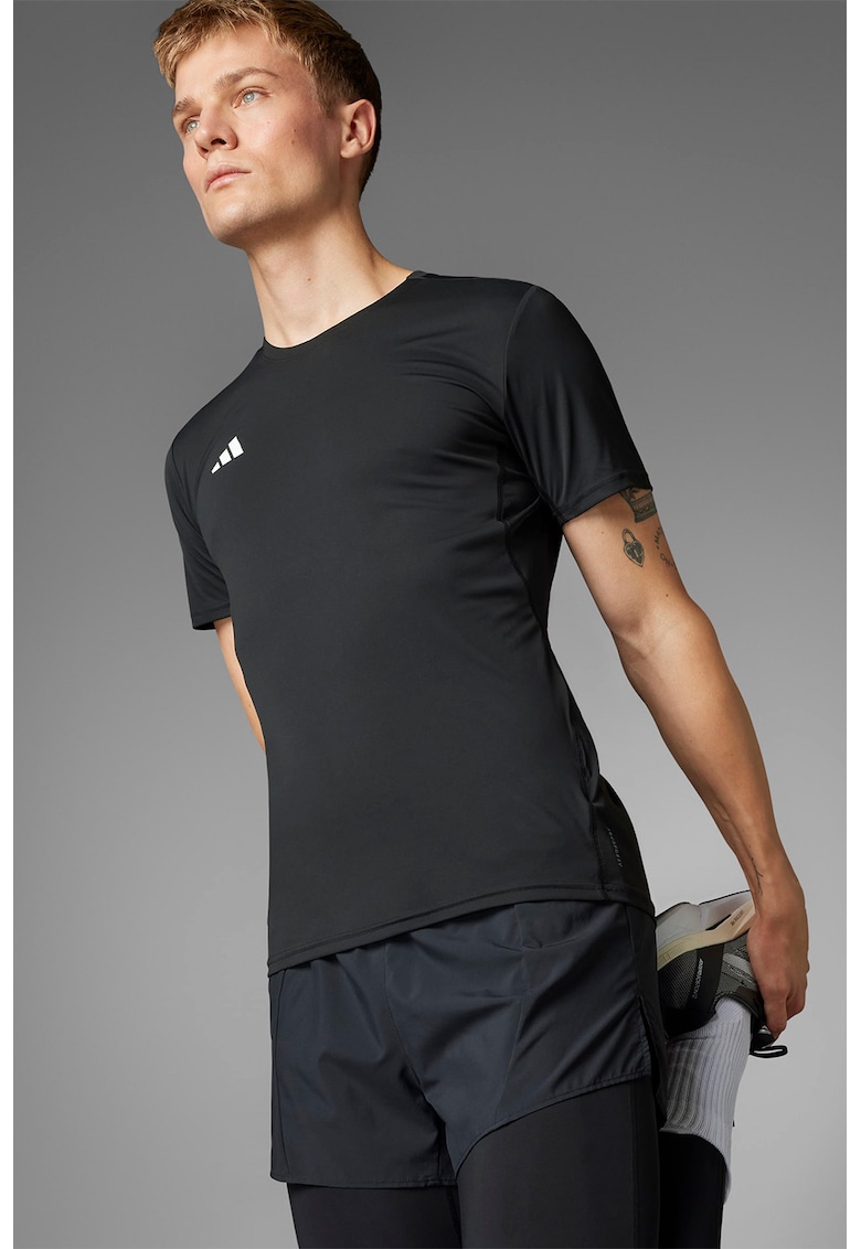 Tricou slim fit pentru alergare Adizero - Negru