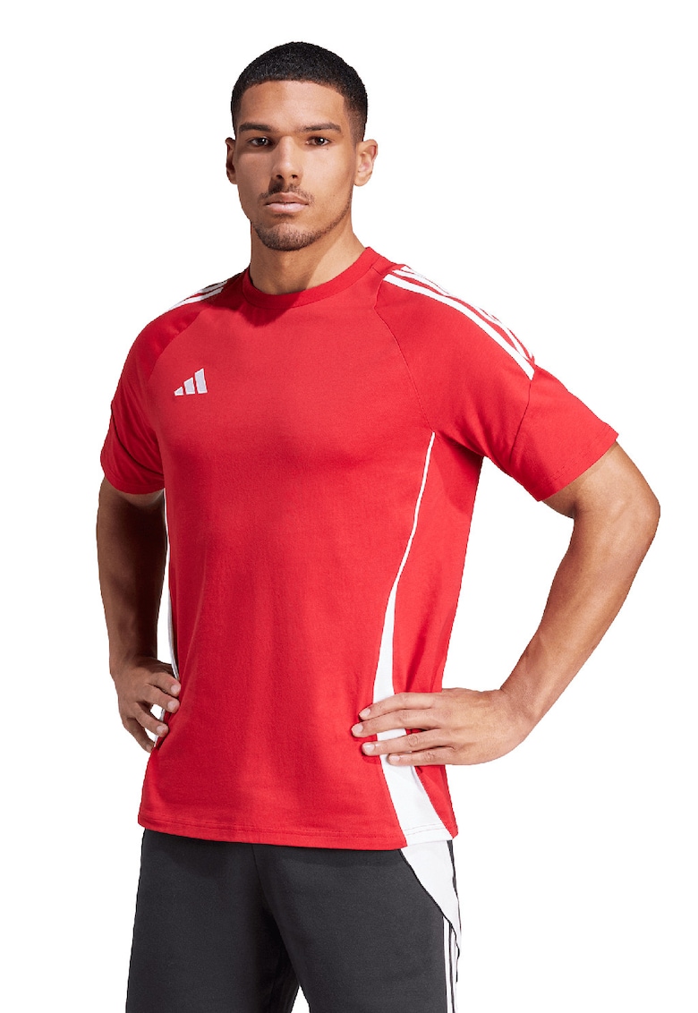 Tricou din bumbac pentru fotbal Tiro24 - Rosu/Alb