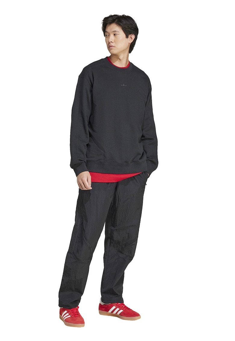 Bluza de trening lejera cu logo Essentials - Negru