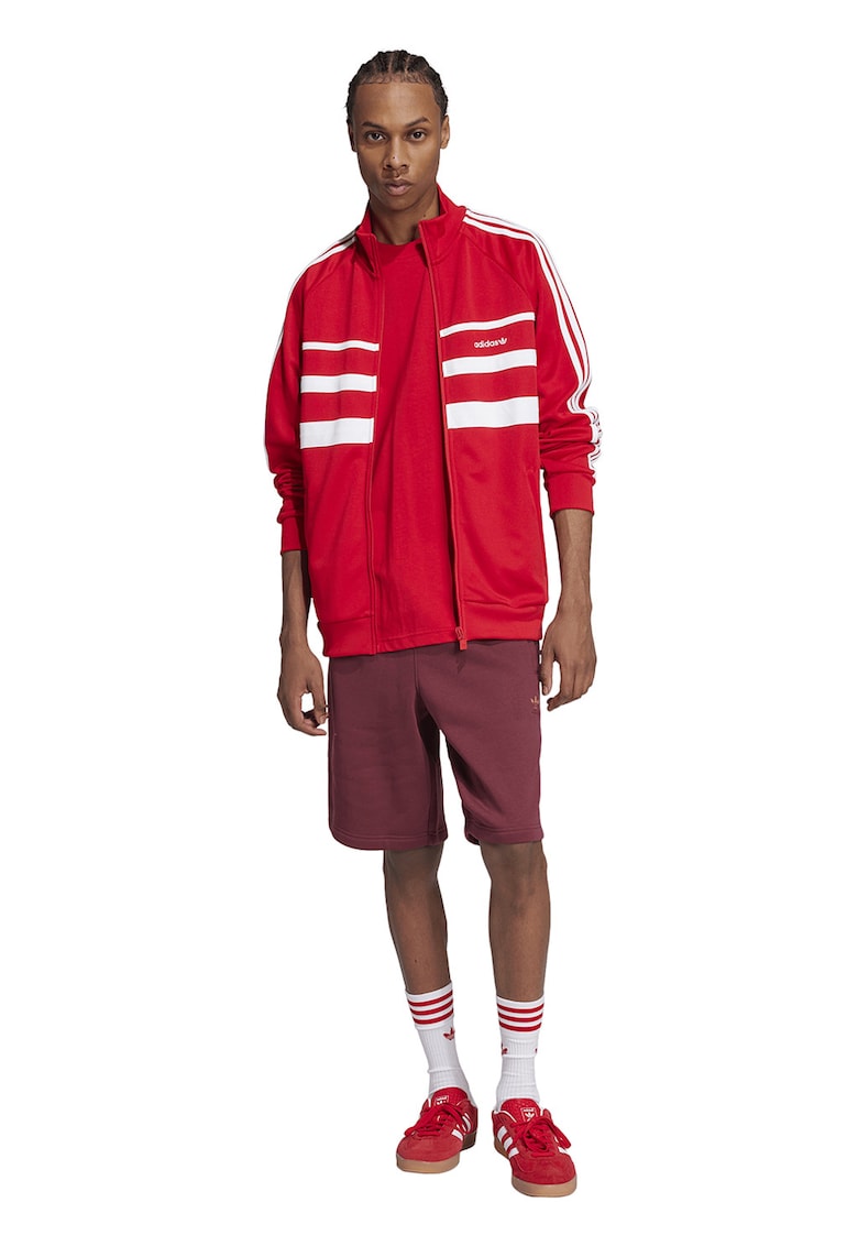 Tricou regular fit din bumbac Trefoil - Rosu vermillion