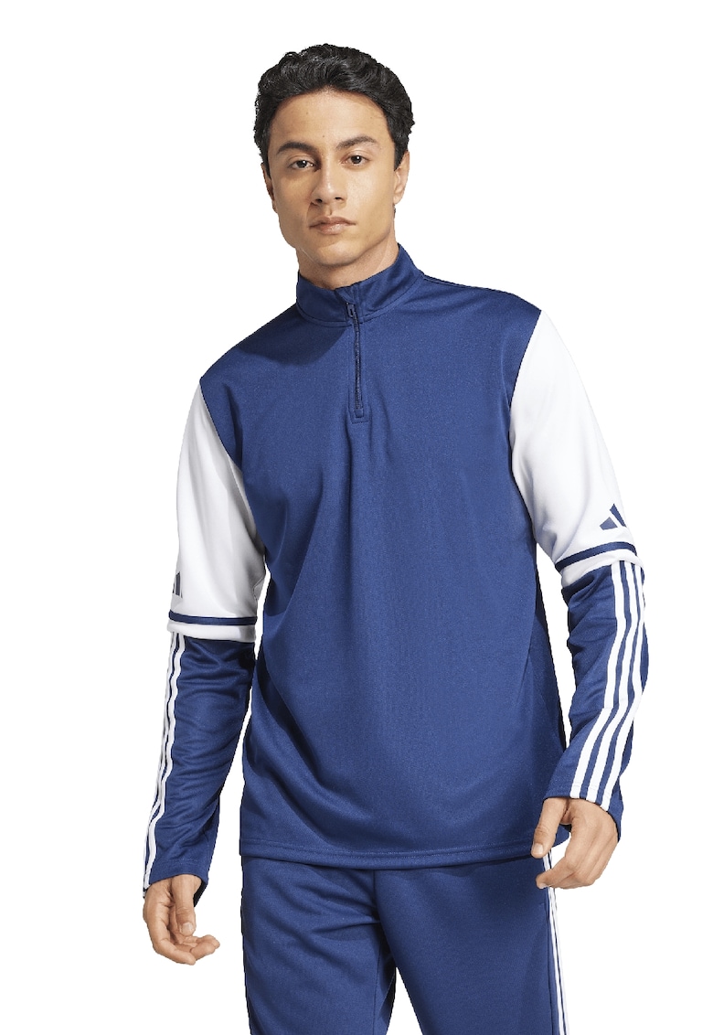 Bluza de trening cu fenta cu fermoar - pentru fotbal Squatra 25 - Alb/Albastru inchis