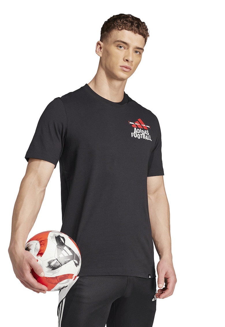 Tricou de bumbac cu logo - pentru fotbal