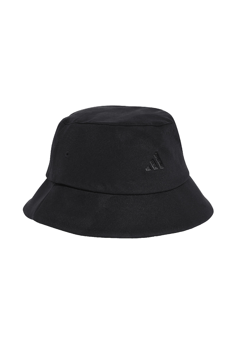 adidas Sportswear - Palarie bucket unisex din bumbac - Alb/Negru