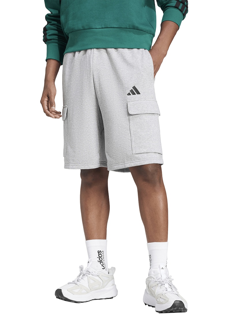 Pantaloni scurti cu snur - Negru/Gri deschis