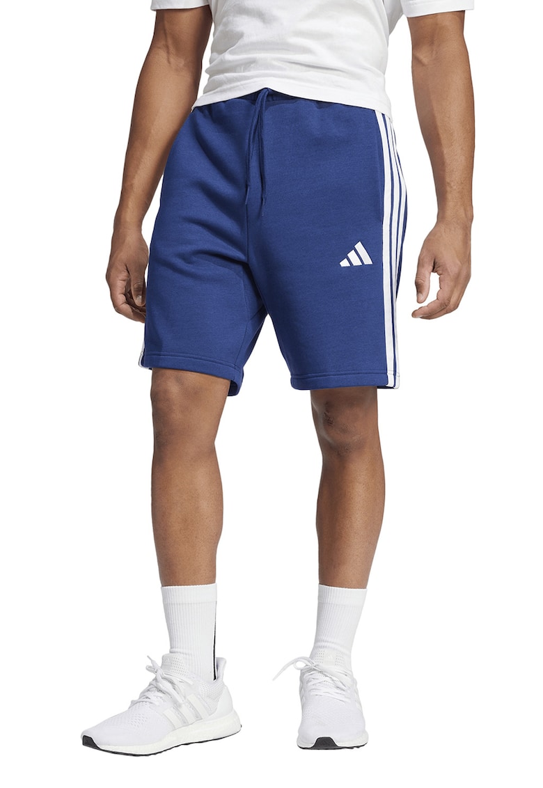 Pantaloni scurti din amestec de bumbac - Alb/Albastru