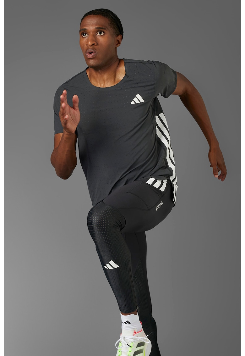 Tricou pentru alergare Adizero - Alb/Negru