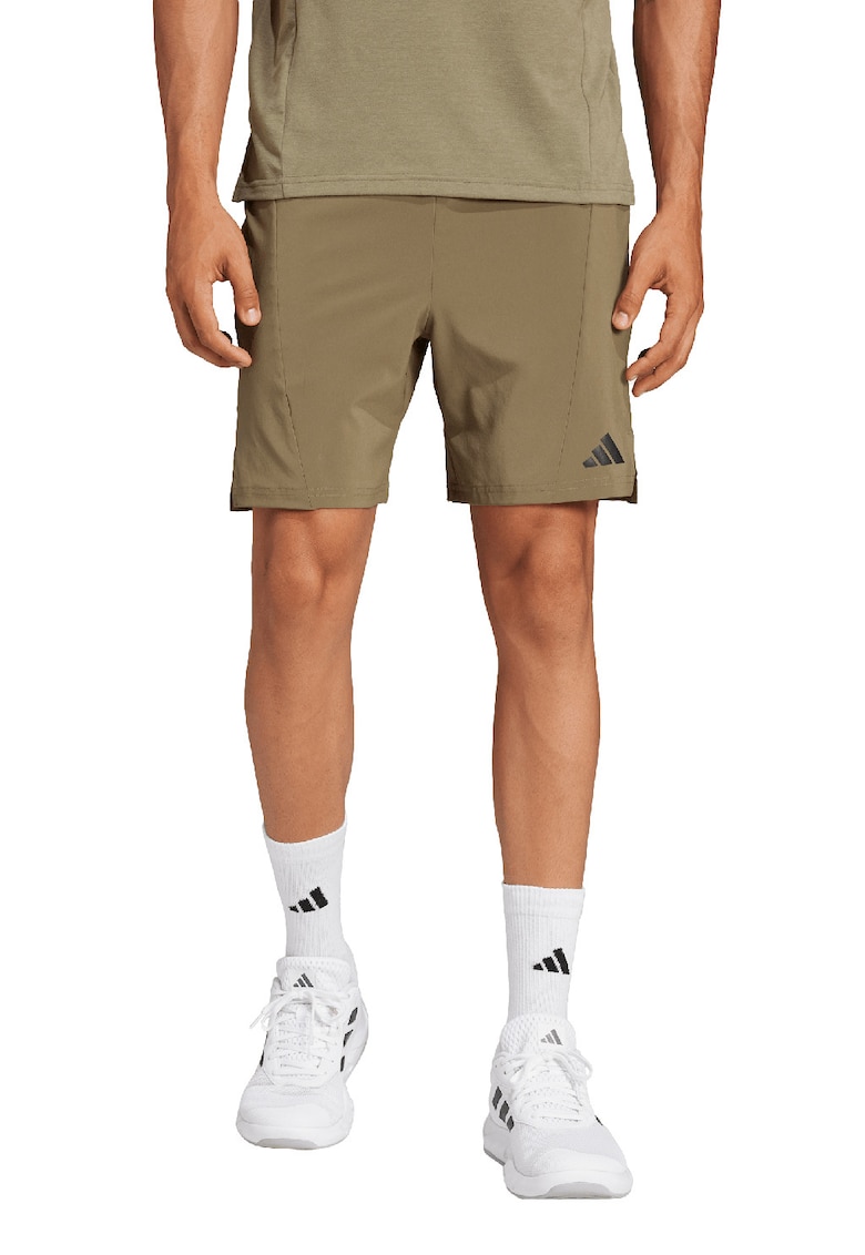 Pantaloni scurti pentru antrenament D4T - Verde inchis
