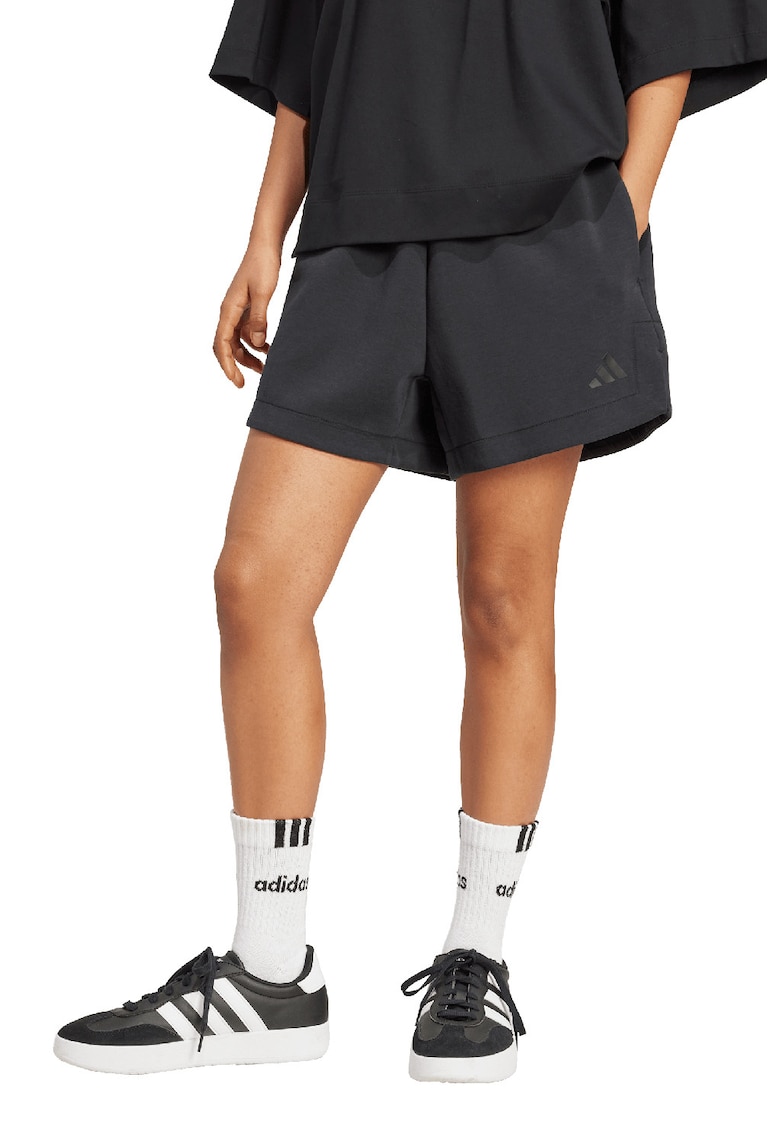 Pantaloni scurti relaxed-fit Soft Lux - Negru