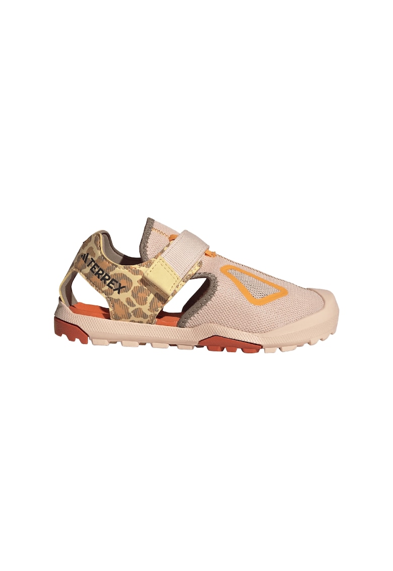Sandale pentru drumetii Terrex Captain Toey - Maro/Galben/Roz somon
