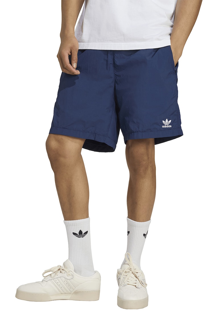Pantaloni scurti cu buzunare laterale Trefoil Essentials - Bleumarin