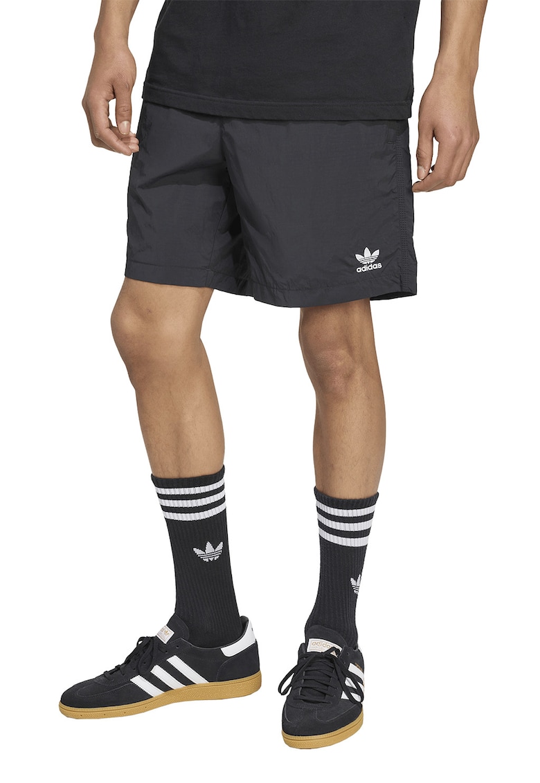 Pantaloni scurti cu buzunare laterale Trefoil Essentials - Negru stins