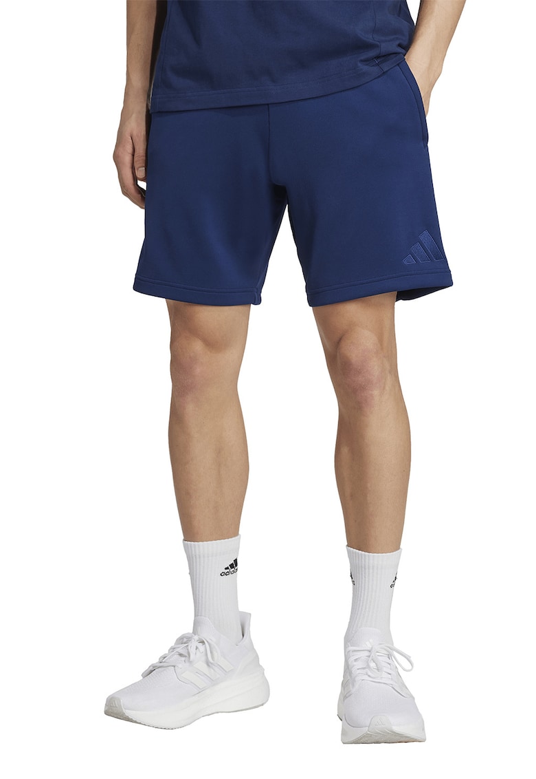 Pantaloni scurti cu buzunare laterale pentru fotbal - Bleumarin