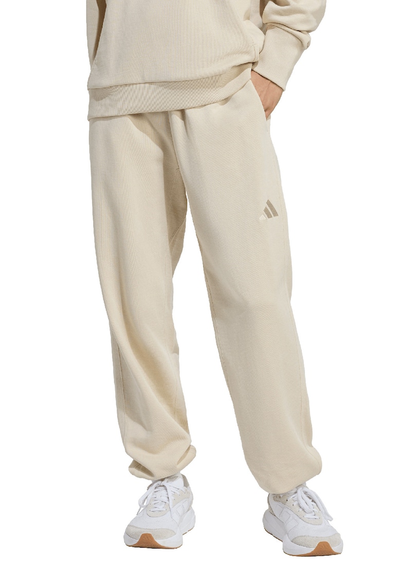 Pantaloni de trening din bumbac cu talie ajustabila ALL SZN - Bej deschis