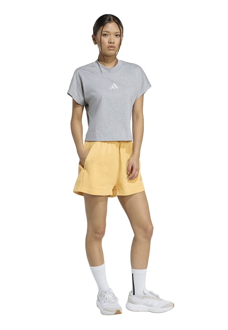 Pantaloni scurti cu talie inalta All SZN - Portocaliu pal