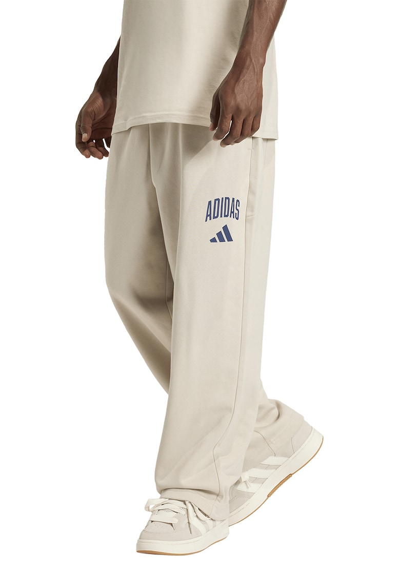 Pantaloni de trening cu logo - Bej deschis