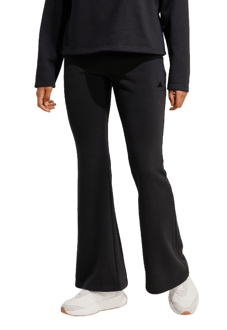 Colanti evazati cu talie inalta Essentials - Negru