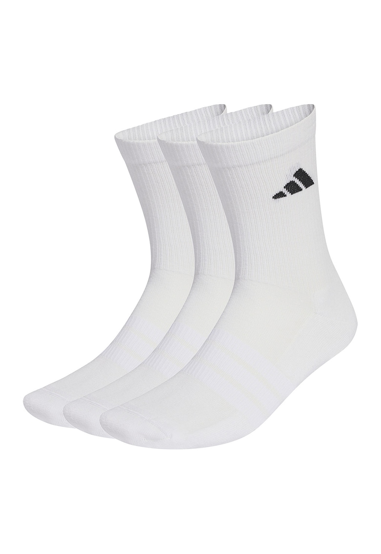 Set de sosete scurte cu logo -3 perechi - Alb optic