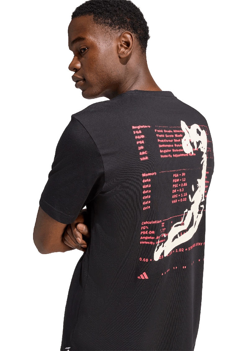 Tricou cu logo Hoop - Rosu/Negru