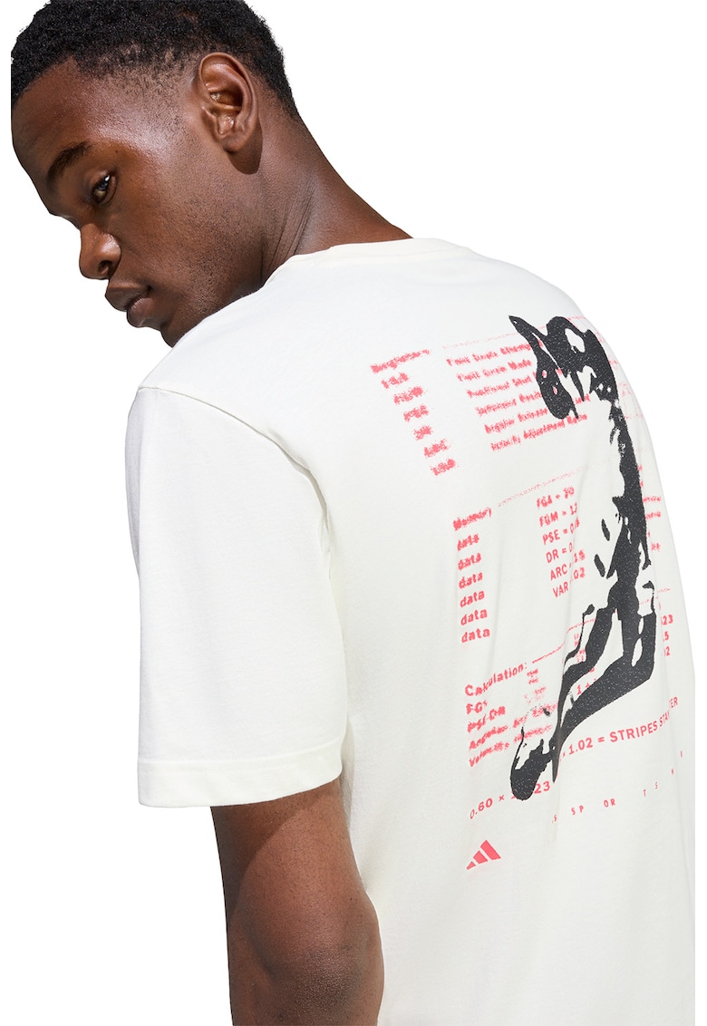 Tricou cu logo Hoop - Rosu/Alb murdar