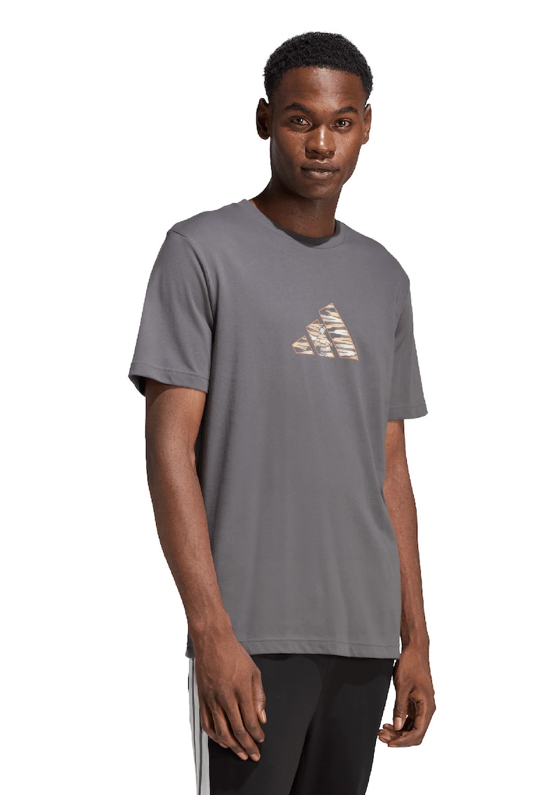 Tricou cu imprimeu logo Camo - Gri inchis