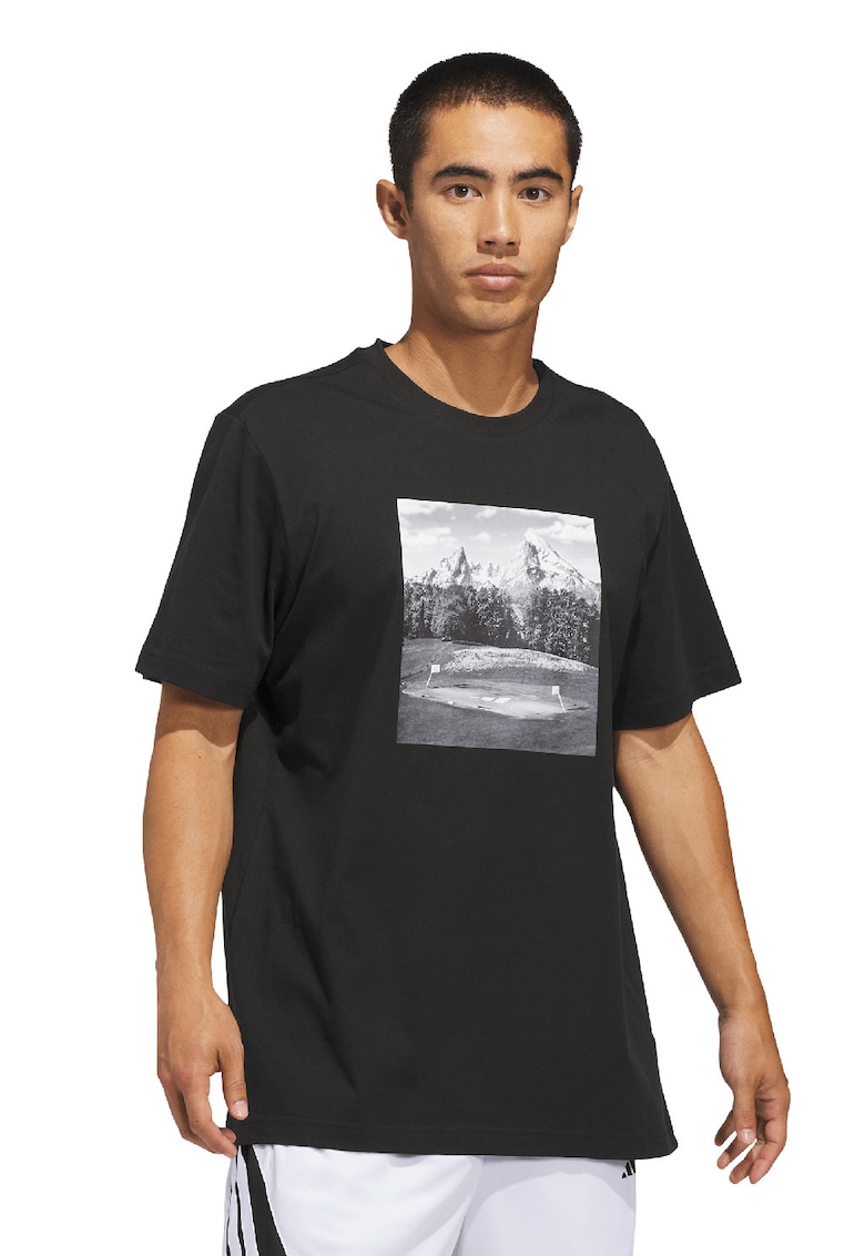 Tricou cu imprimeu grafic Escape Alpine T - Alb/Negru