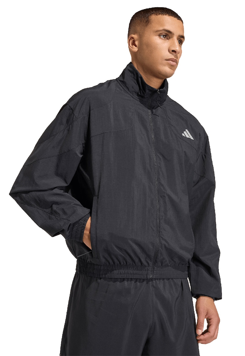 Jacheta lejera pentru alergare adi365 Cheering - Negru