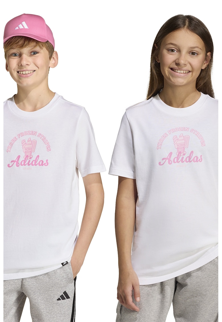 Tricou unisex din bumbac cu imprimeu pe piept Food