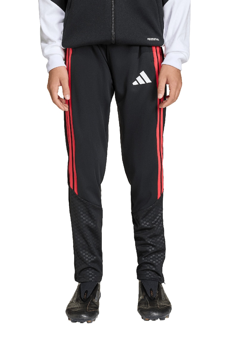 Pantaloni de trening cu talie elastica pentru fotbal - Rosu/Negru