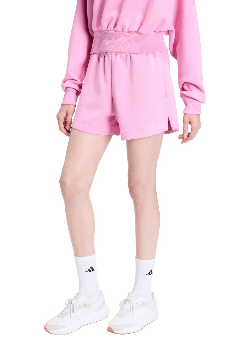 Pantaloni scurti relaxed-fit Soft Lux - Roz deschis/Alb murdar