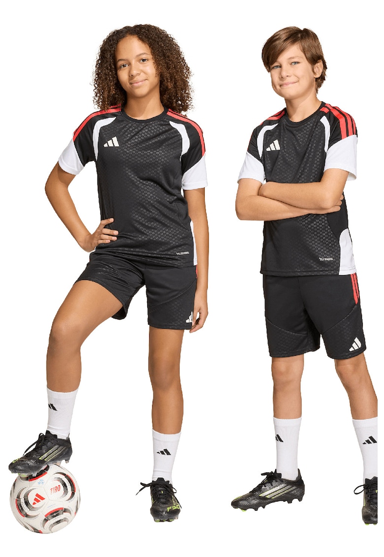 Pantaloni scurti pentru fotbal Tiro26 Competition - Rosu/Alb/Negru