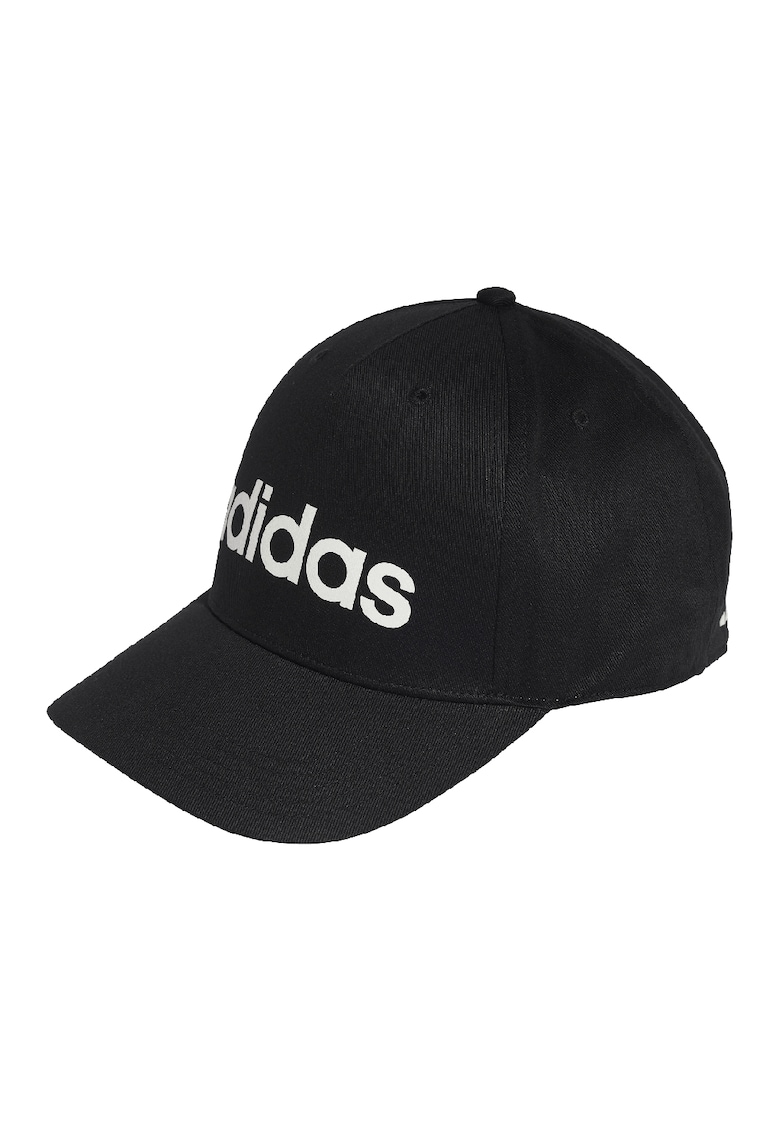 Sapca baseball de bumbac cu imprimeu logo contrastant Linear - Alb/Negru