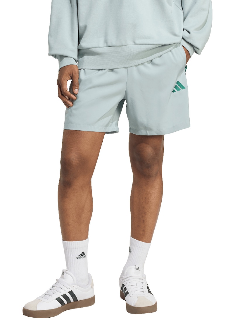 Pantaloni scurti cu benzi laterale cu logo Chelsea - Verde pal/Verde aquamarin
