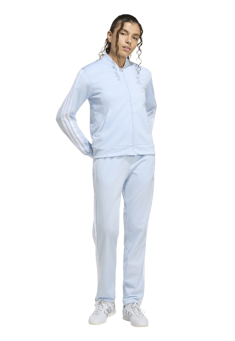 Trening cu logo si fermoar W ESS 3S TS - Alb/Albastru deschis