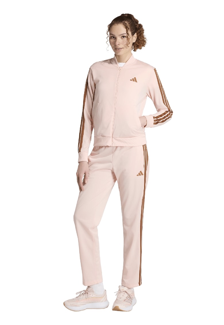 Trening cu logo si fermoar W ESS 3S TS - Maro scortisoara/Piersica