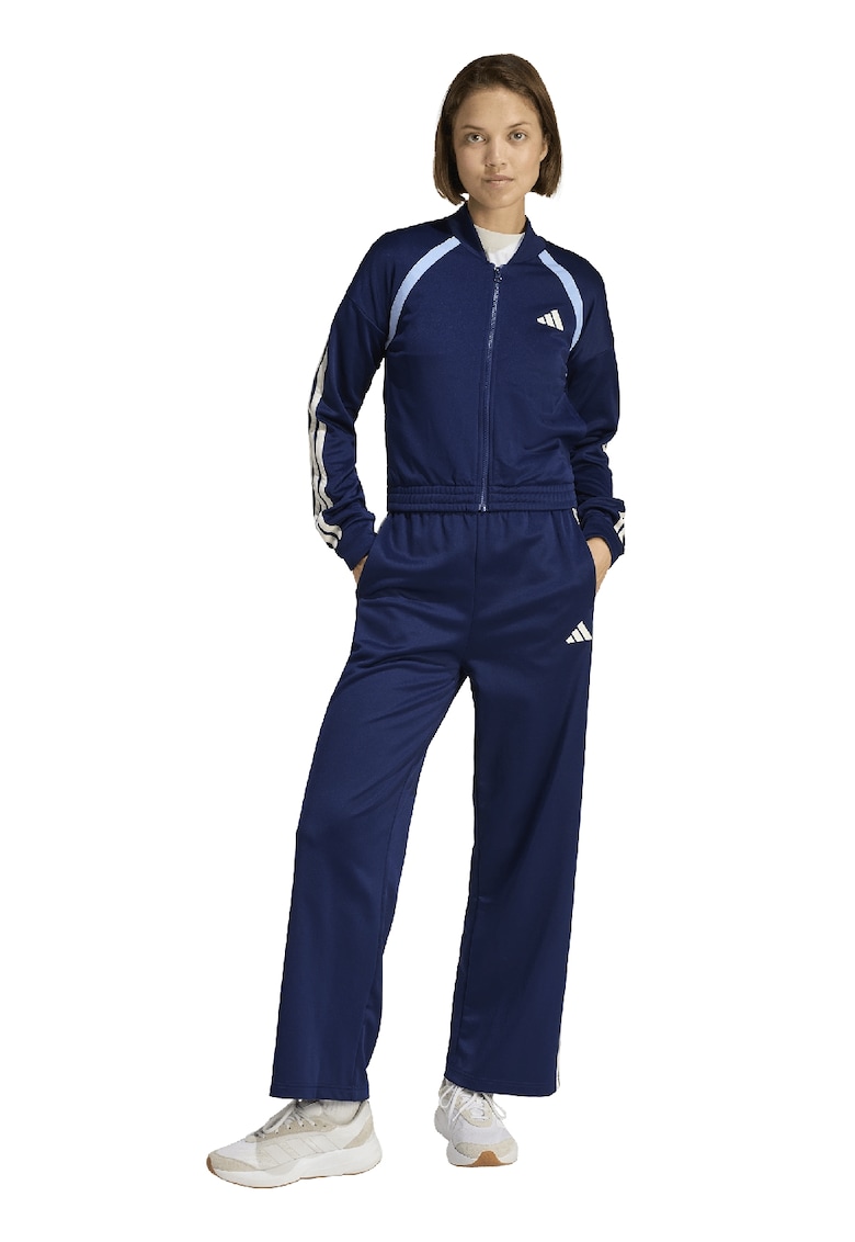 Trening cu fermoar si logo Teamsport - Bleumarin