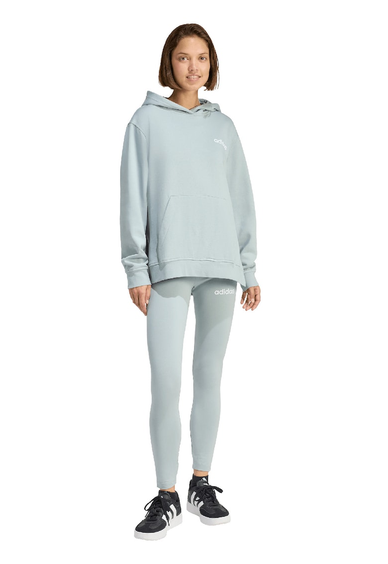 Trening din amestec de bumbac cu detalii logo Leisure - Alb/Albastru glaciar