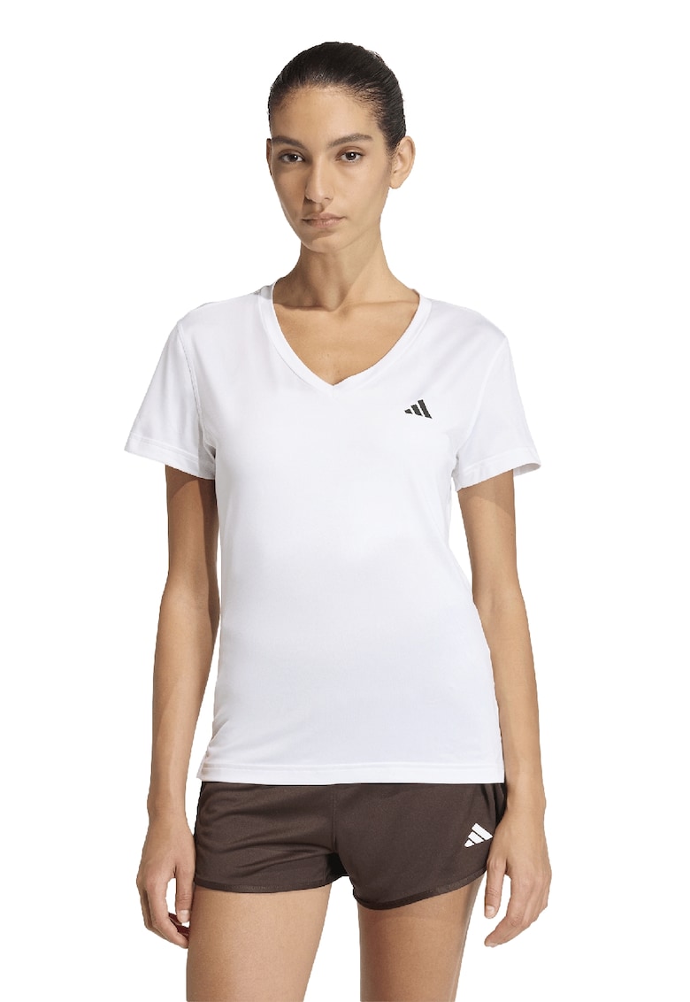 Tricou slim fit cu decolteu in V - pentru fitness Essentials