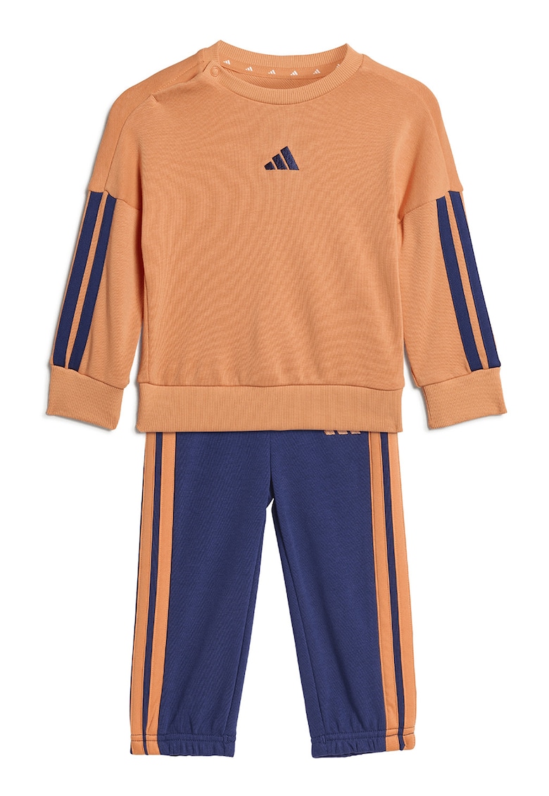 Trening regular fit cu decolteu la baza gatului Essentials - Portocaliu pal/Bleumarin