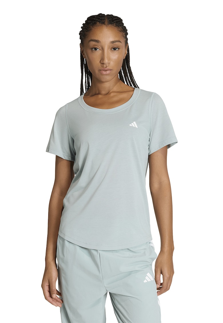 Tricou cu decolteu rotund pentru fitness - Verde pal