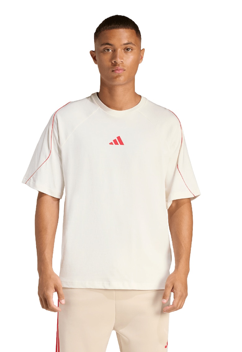Tricou cu maneci raglan Stadium - Rosu/Alb murdar