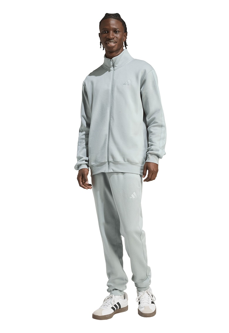 Trening din amestec de bumbac cu logo - Verde pal