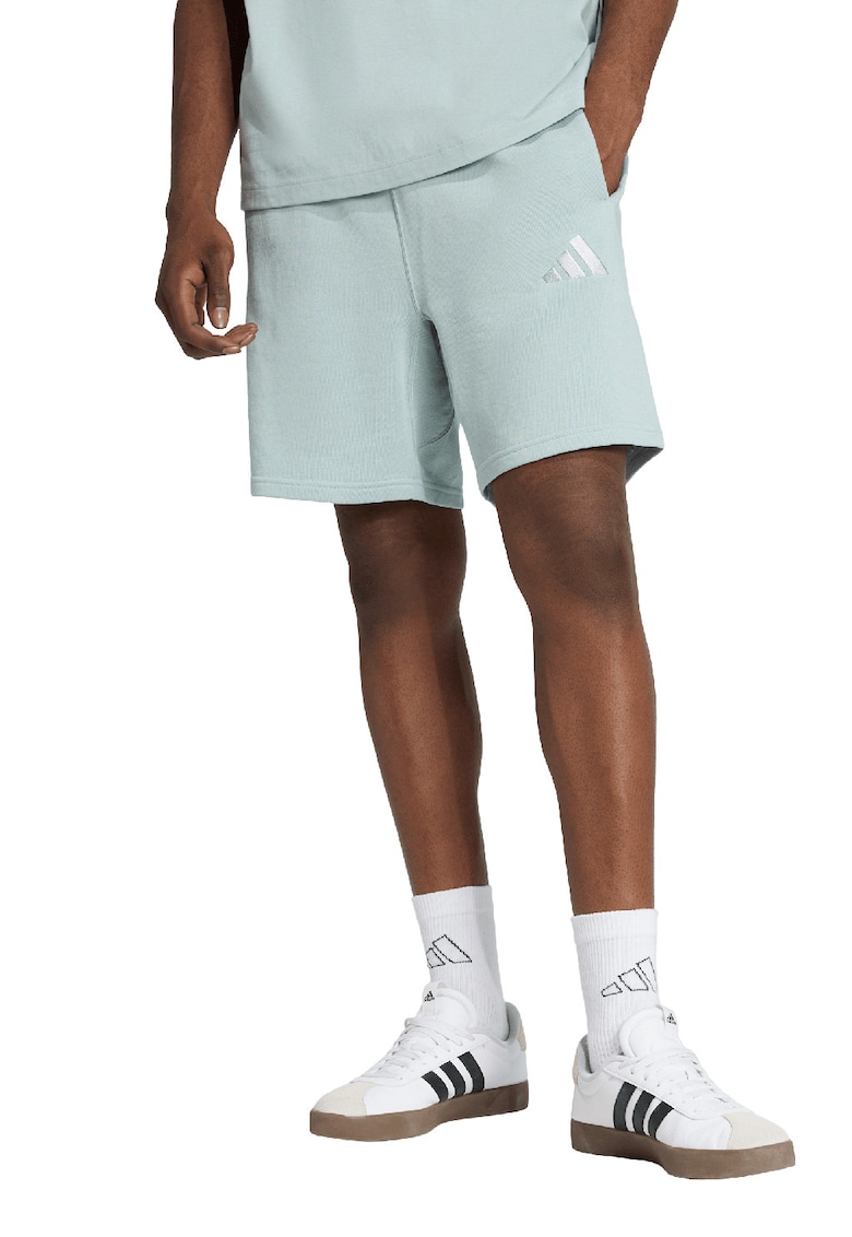 Pantaloni scurti regular-fit din bumbac - Albastru glaciar