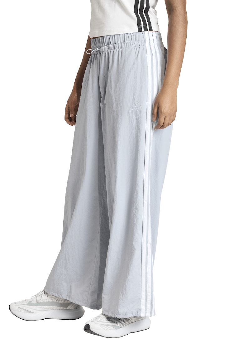 Pantaloni de trening cu 3 dungi Essentials 3 - Alb/Gri deschis