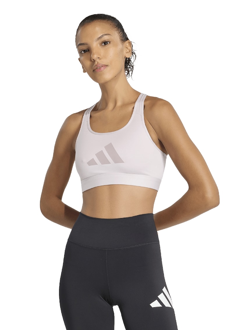 Bustiera cu logo - pentru fitness - Roz deschis